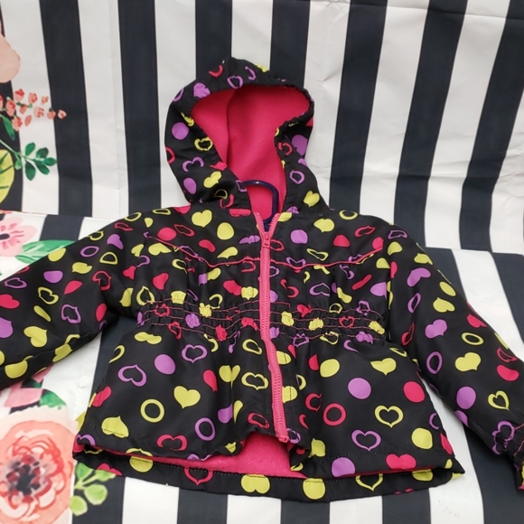 EUC black pink coat 24 month sugar cookies - Picture 4 of 7